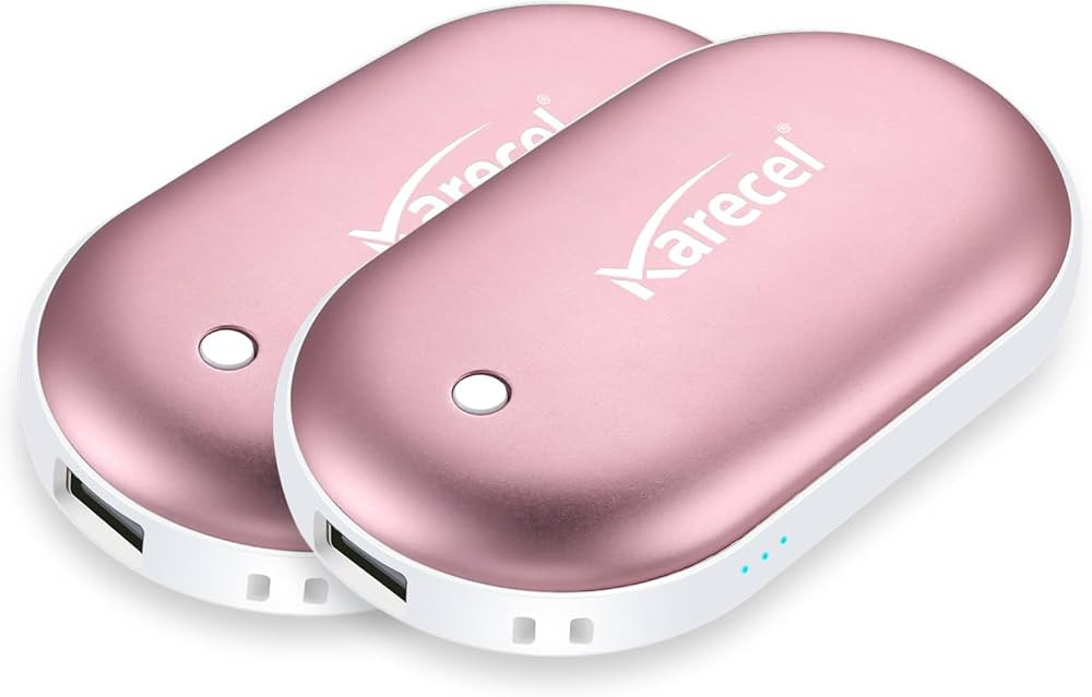 Karecel Hand Warmers Rechargeable 2 Pack, 10400mAh Double-Sided Heat Electric Handwarmers Powerba... | Amazon (US)