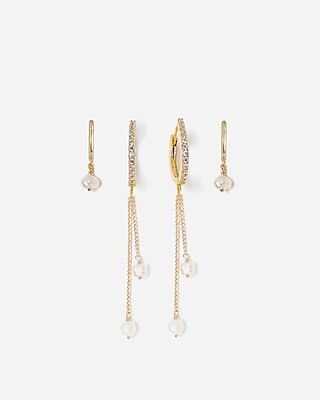 Tess + Tricia Pearl Jamie Earring Set | Express