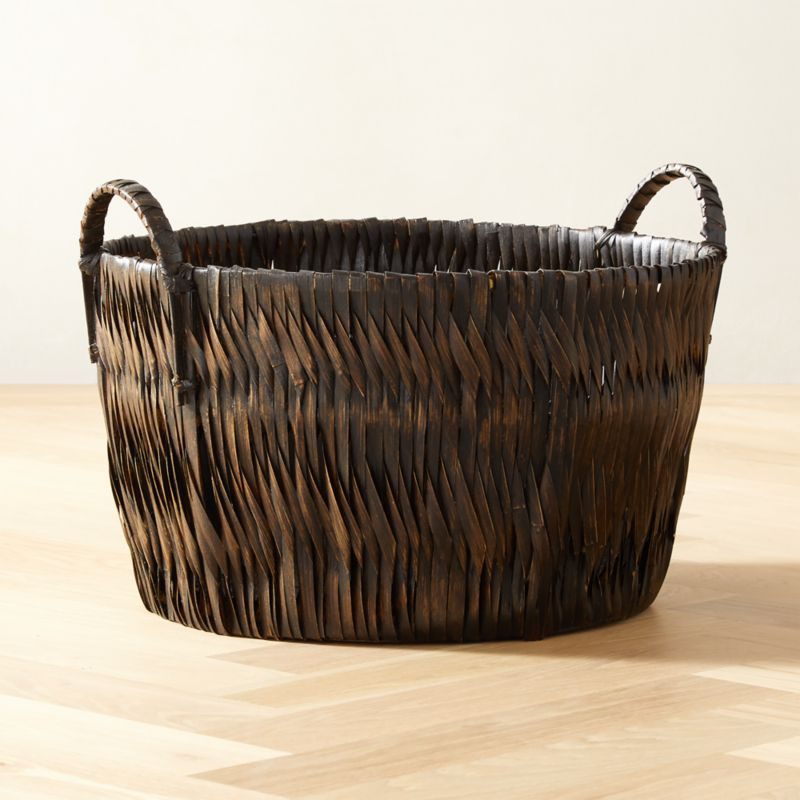Kobe Handwoven Bamboo Basket + Reviews | CB2 | CB2