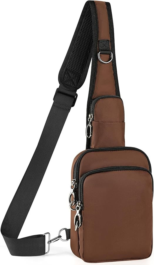 BROADREAM Sling Bag, Crossbody Bag with Anti-Theft Lock Zipper, RFID Blocking & Water Resistant f... | Amazon (US)