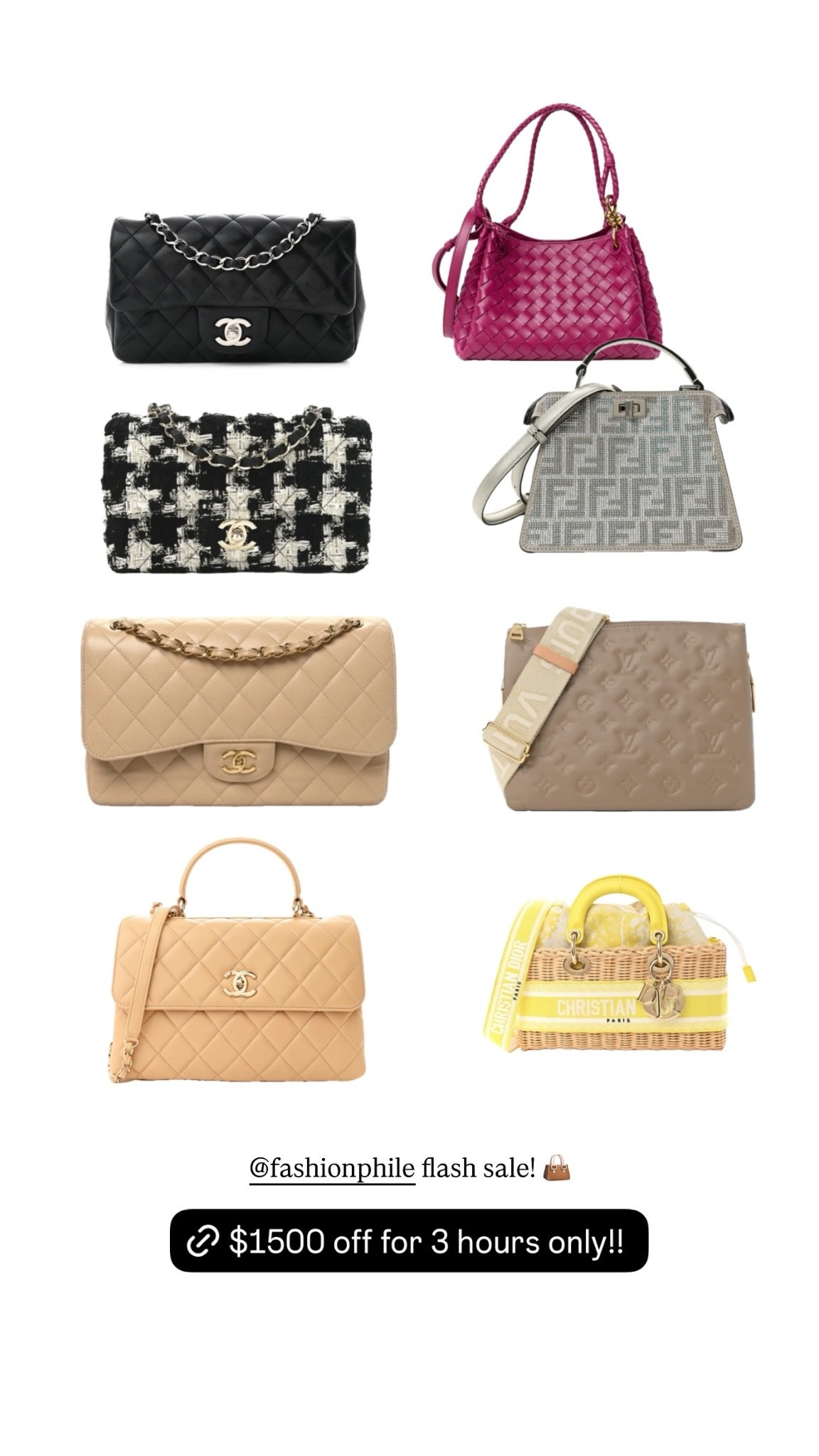 @fashionphile flash sale! 👜