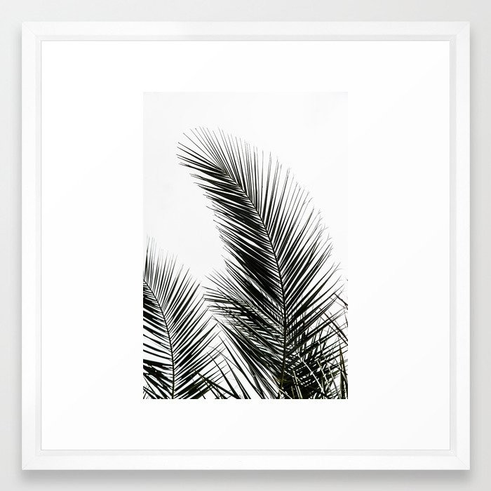 Palm Leaves Framed Art Print | Society6