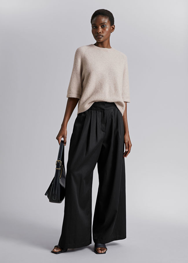 Boxy Alpaca Knit T-Shirt | & Other Stories US