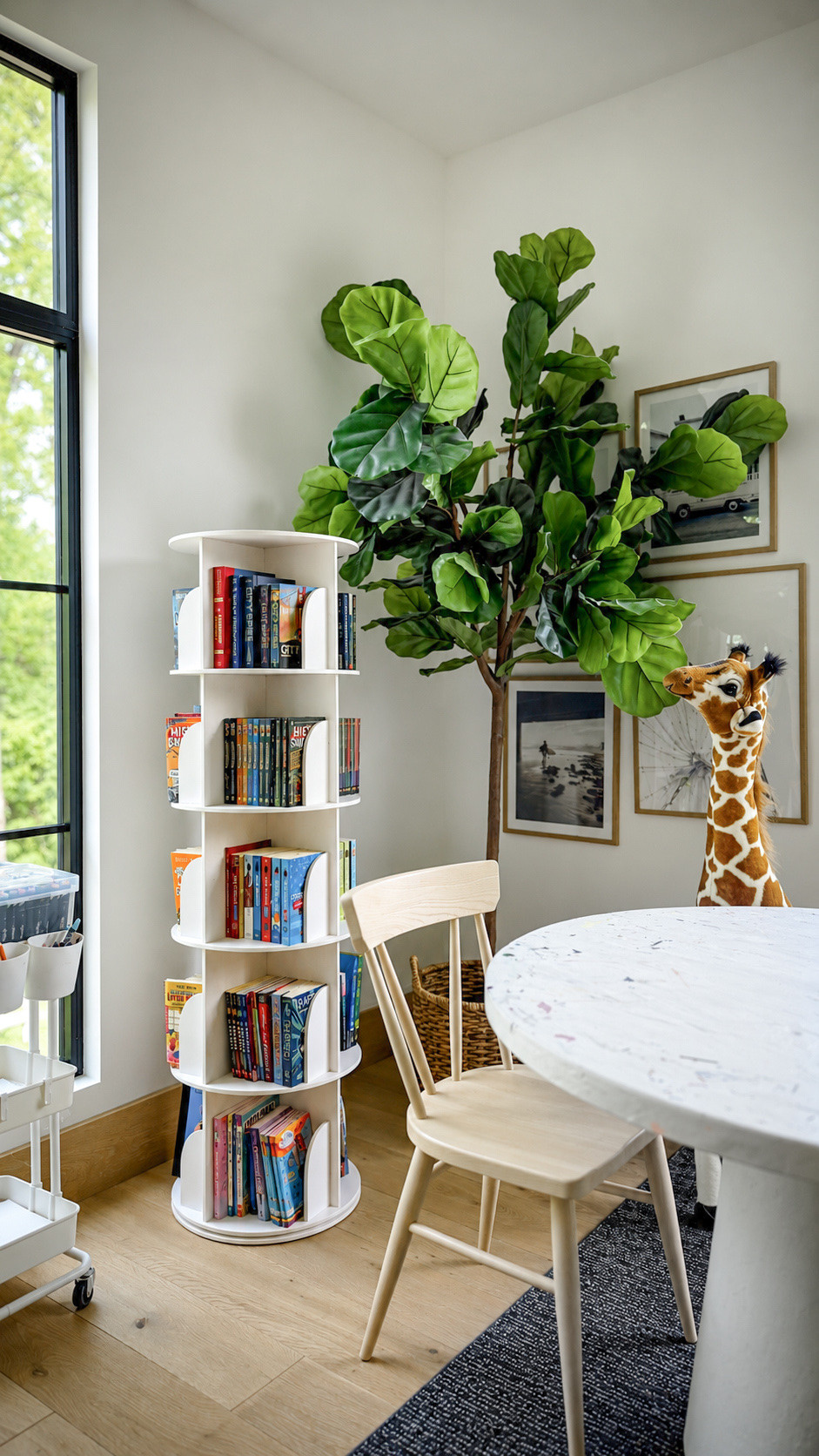 This bookshelf has been incredibly helpful!  In fact, I’m thinking of ordering a second one because I love it so much.  It’s available in a few color options as well as different heights.  (I do want to note that while it’s stable, I wouldn’t recommend the taller size if you have toddlers/young children.)

#LTKKids #LTKHome