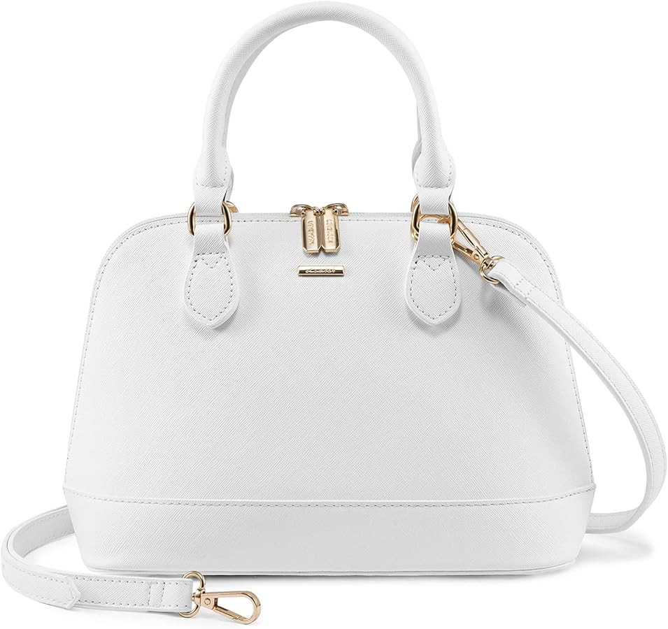 LOVEVOOK Purse for Women Small Crossbody Bags Classic Double Zip Top Handle Dome Satchel Bag | Amazon (US)