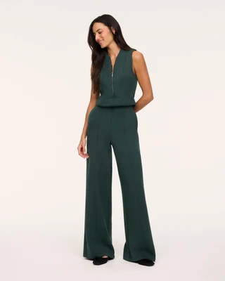 SPANX AirEssentials® Shawl Collar Half Zip Jumpsuit | Spanx