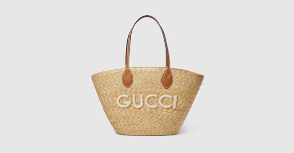 Medium tote bag with Gucci patch | Gucci (US)