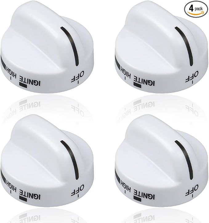 Range Burner Knob White 8273104, Gas Stove Knob Replacement Part Fit for Whirlpool & Sears - Repl... | Amazon (US)