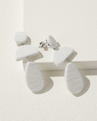White Tiered Drop Earrings | Chico's