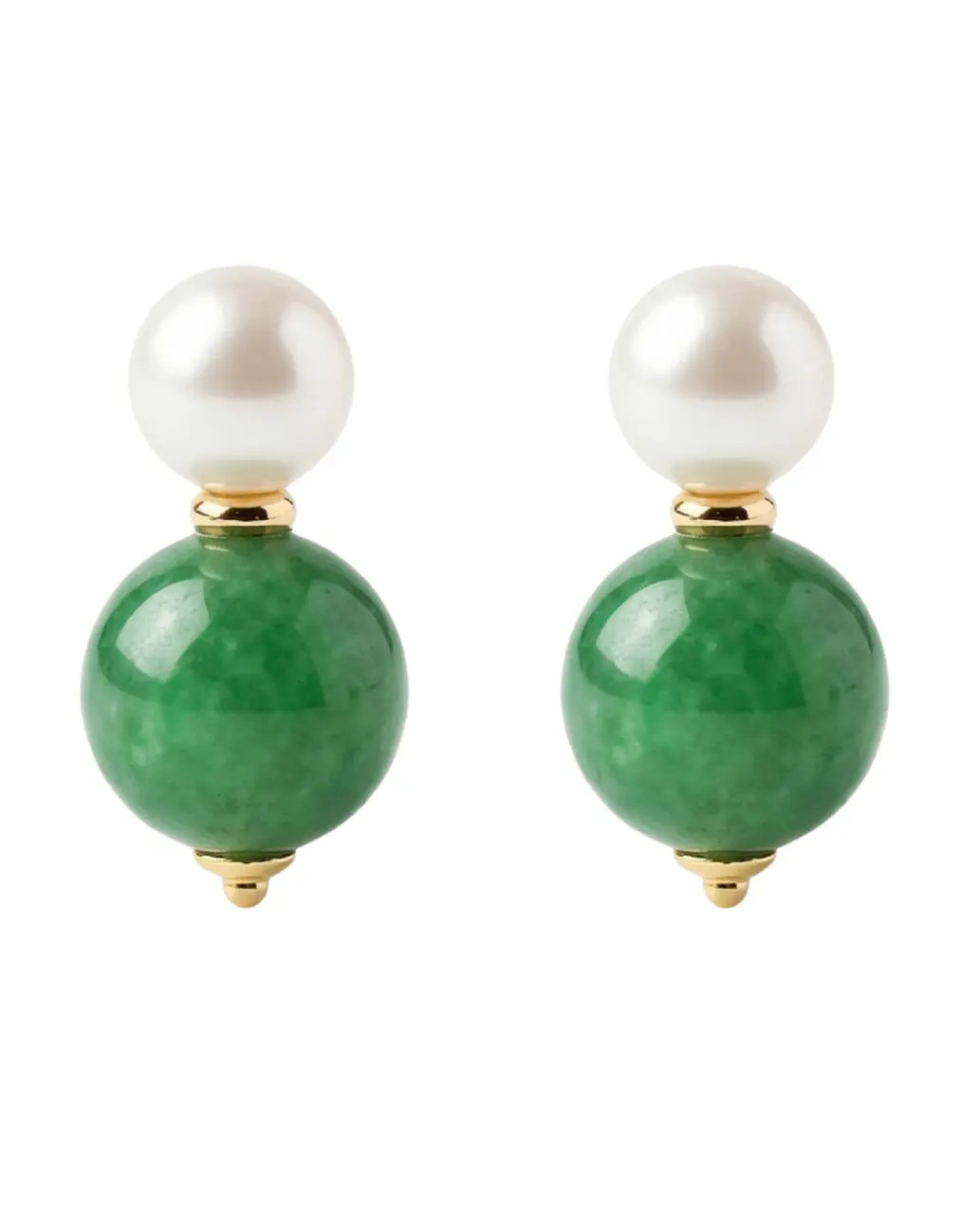 seree Robyn Pearl jade stone drop earrings in Bright Green at Nordstrom | Nordstrom