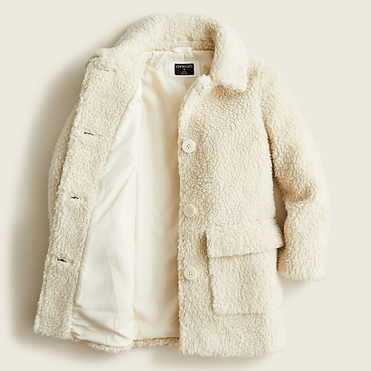 Girls' teddy sherpa coat | J. Crew US