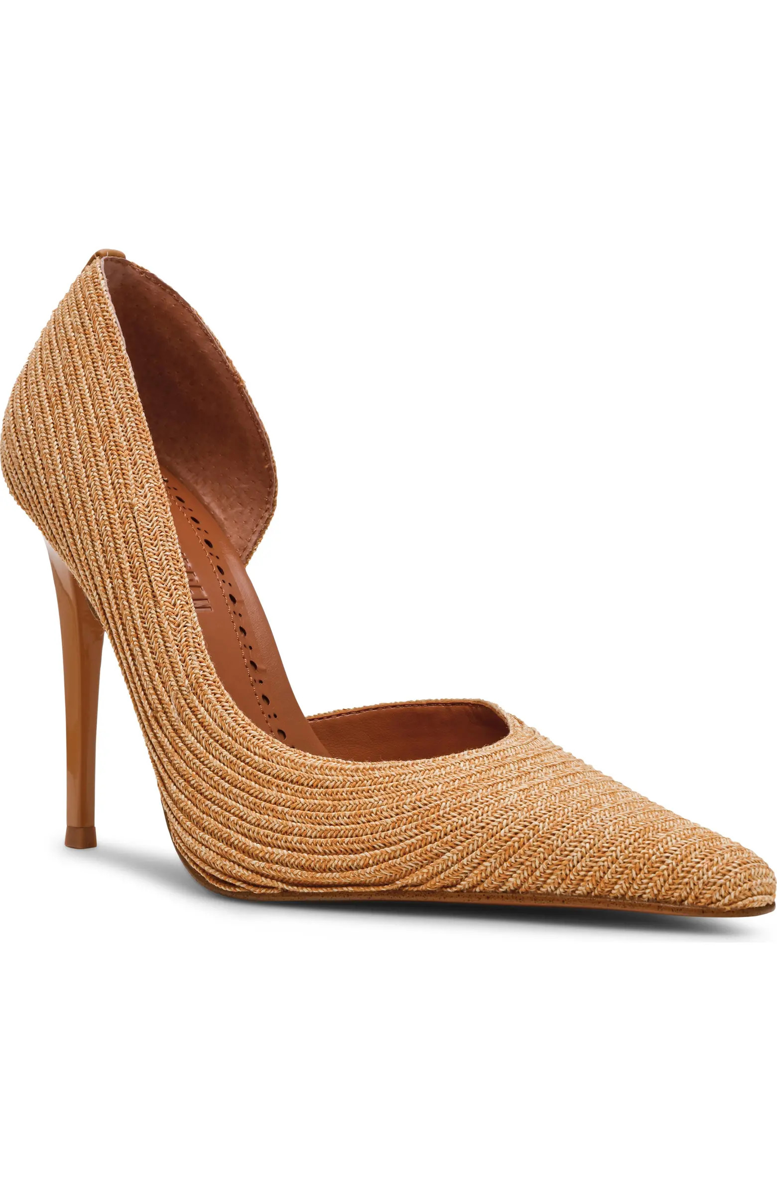 Steve Madden Elegant Raffia Half d'Orsay Pump (Women) | Nordstromrack | Nordstrom Rack