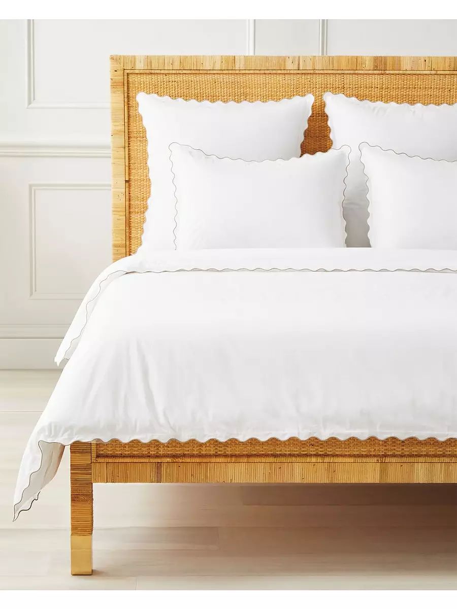 Wave Percale Duvet Cover - Doe | Serena and Lily