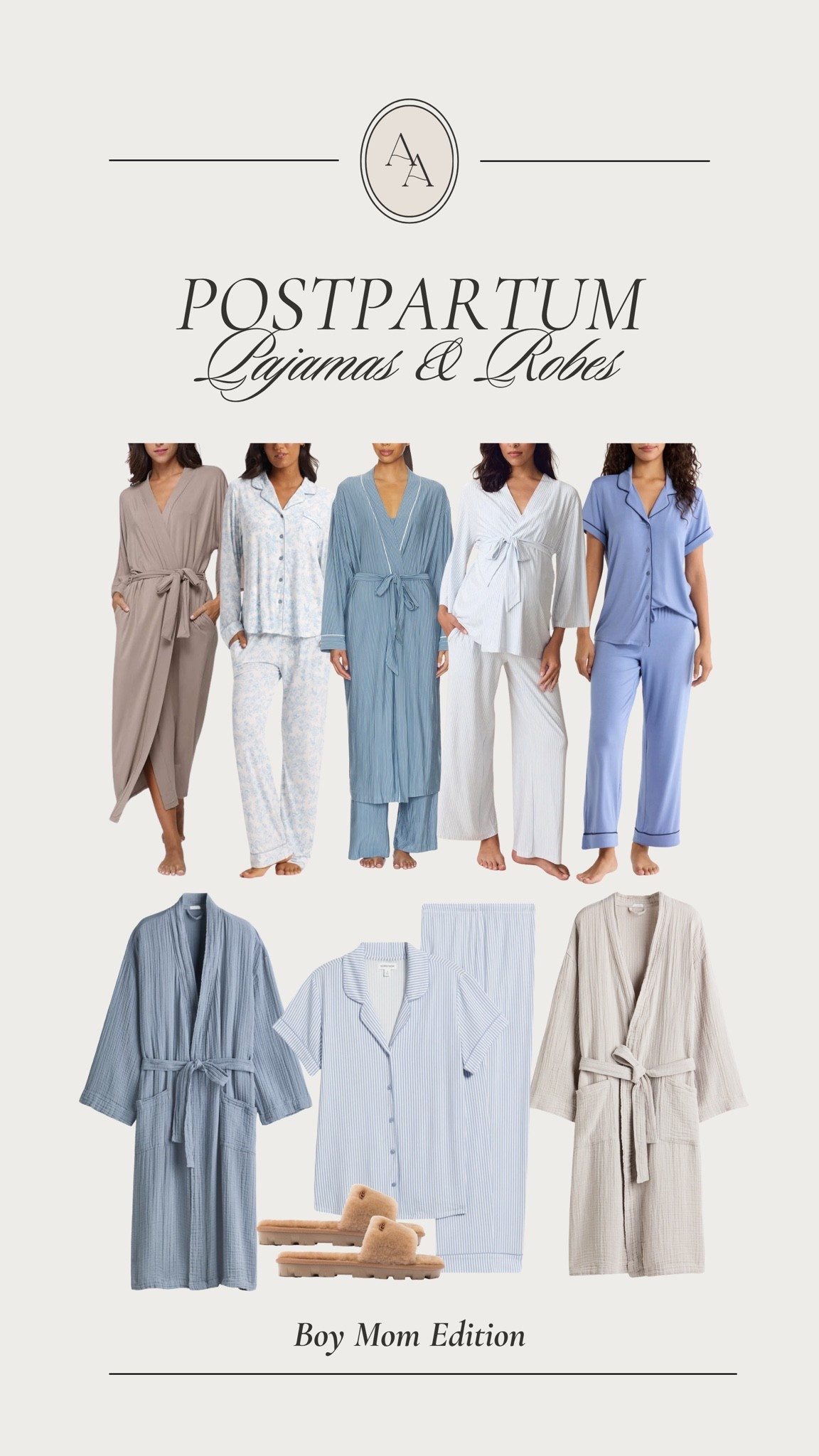 Pajamas + robes for postpartum days {boy mom edition} 🩵. Shop cute and comfy styles that make you feel a little more put together during the newborn stage :) Or all comfy options to wear during pregnancy or if you aren’t expecting!

#LTKmomlife #LTKBaby #LTKBump