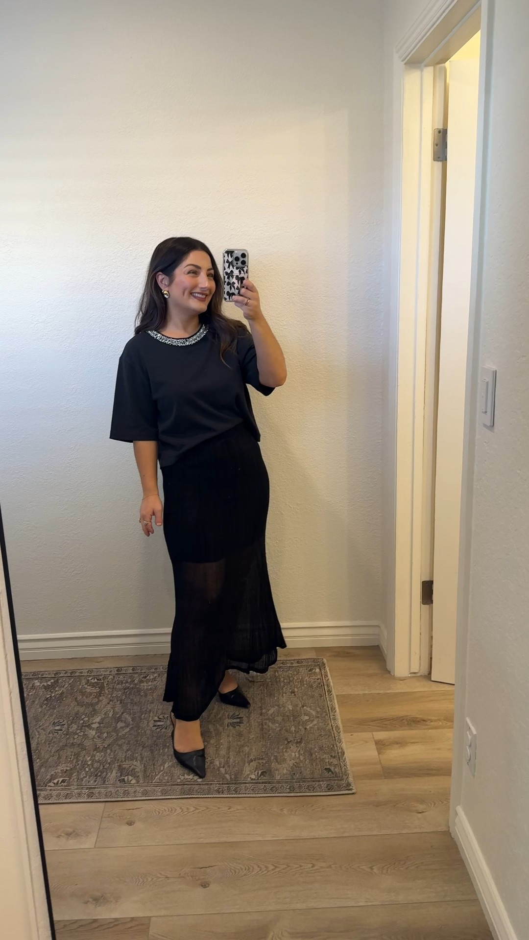 The sheer maxi sweater skirt is such a fun twist for the holidays! paired with the cropped black tee for a sleek look!

✨ 12/12–12/24: 40–60% off select styles including fleece, PJs, outerwear & cold-weather accessories.
✨ Order by 12/19 to get it in time for Christmas!

Wearing:
Skirt: Small Petite
Tee: Small Petite
5’0” | 140 lbs


@gap #howyouweargap #gappartner

#LTKHoliday #LTKSaleAlert #LTKPetite