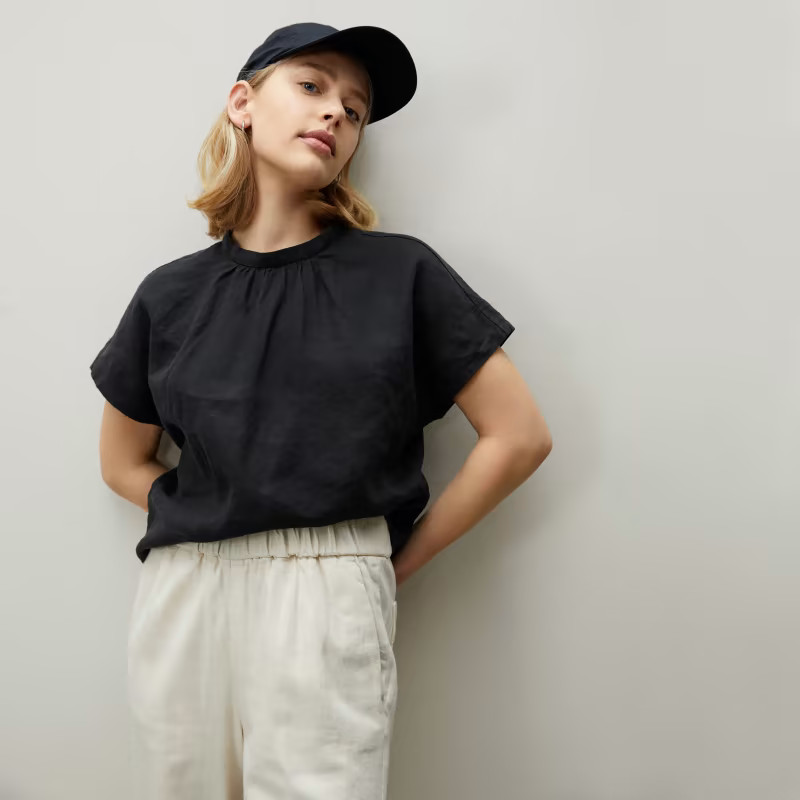 The Linen Drape Top | Everlane