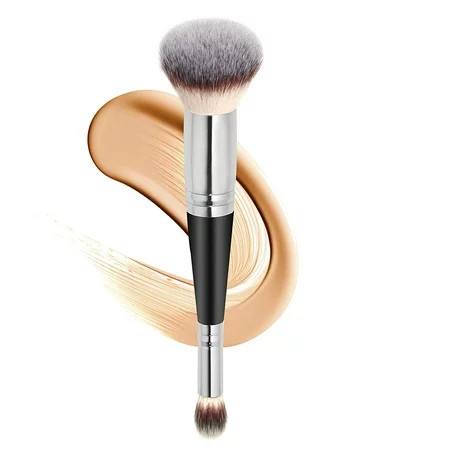 Makeup Brushes Dual-ended Foundation Brush Concealer Brush Perfect for Any Look Premium Hair Rounded Tapered Flawless Brush Ideal for Liquid Cream Powder Blending Buffing Concealer | Walmart (US)