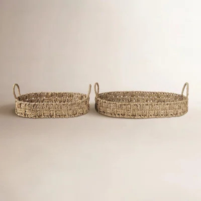 Argens Seagrass Tray - Set of 2 | Wayfair North America