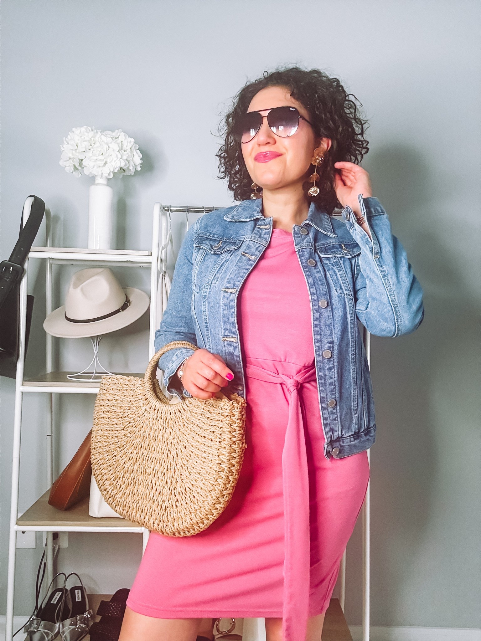 Spring outfit, amazon dress, spring dress, casual outfit, sandals, denim jackett

#LTKStyleTip