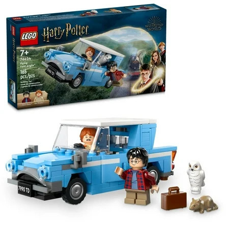 LEGO Harry Potter Flying Ford Anglia, Buildable Car Toy with 2 Minifigures for Role Play, Harry Potter Toy for Kids, Harry Potter Car Fantasy Playset, Gift for Boys and Girls Ages 7 and Up, 76424 | Walmart (US)