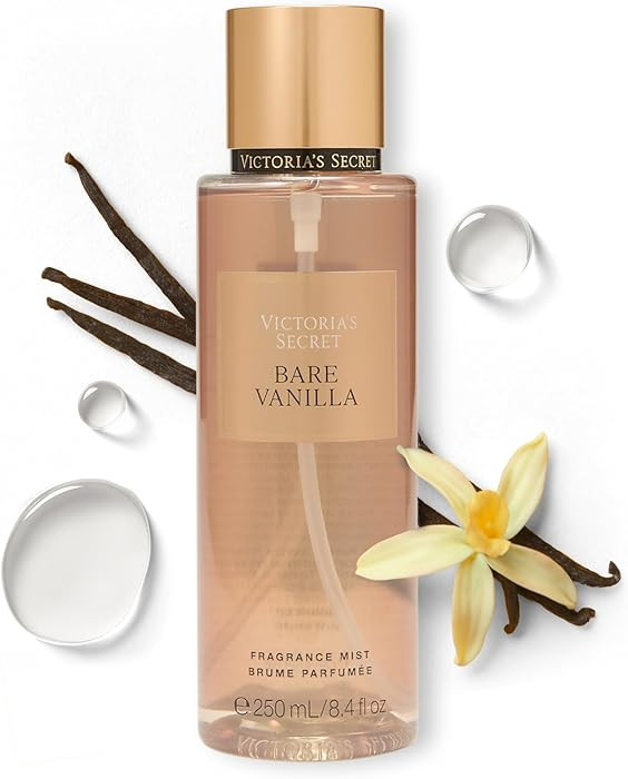 Victoria's Secret Bare Vanilla - Espray corporal para mujer, notas de vainilla batida y cachemira... | Amazon (US)
