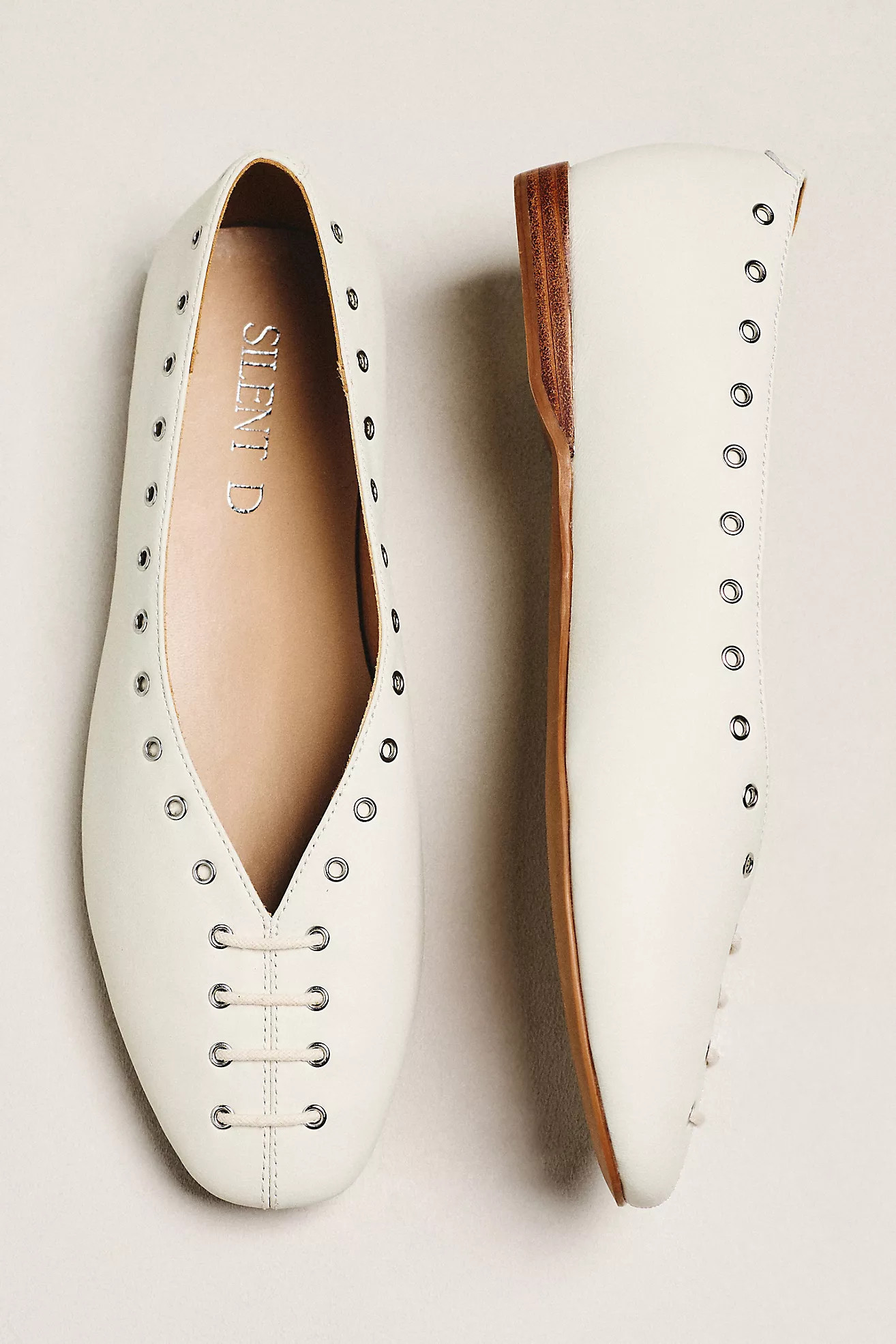 Silent D Lonny Grommet Lace-Up Flats | Anthropologie (US)