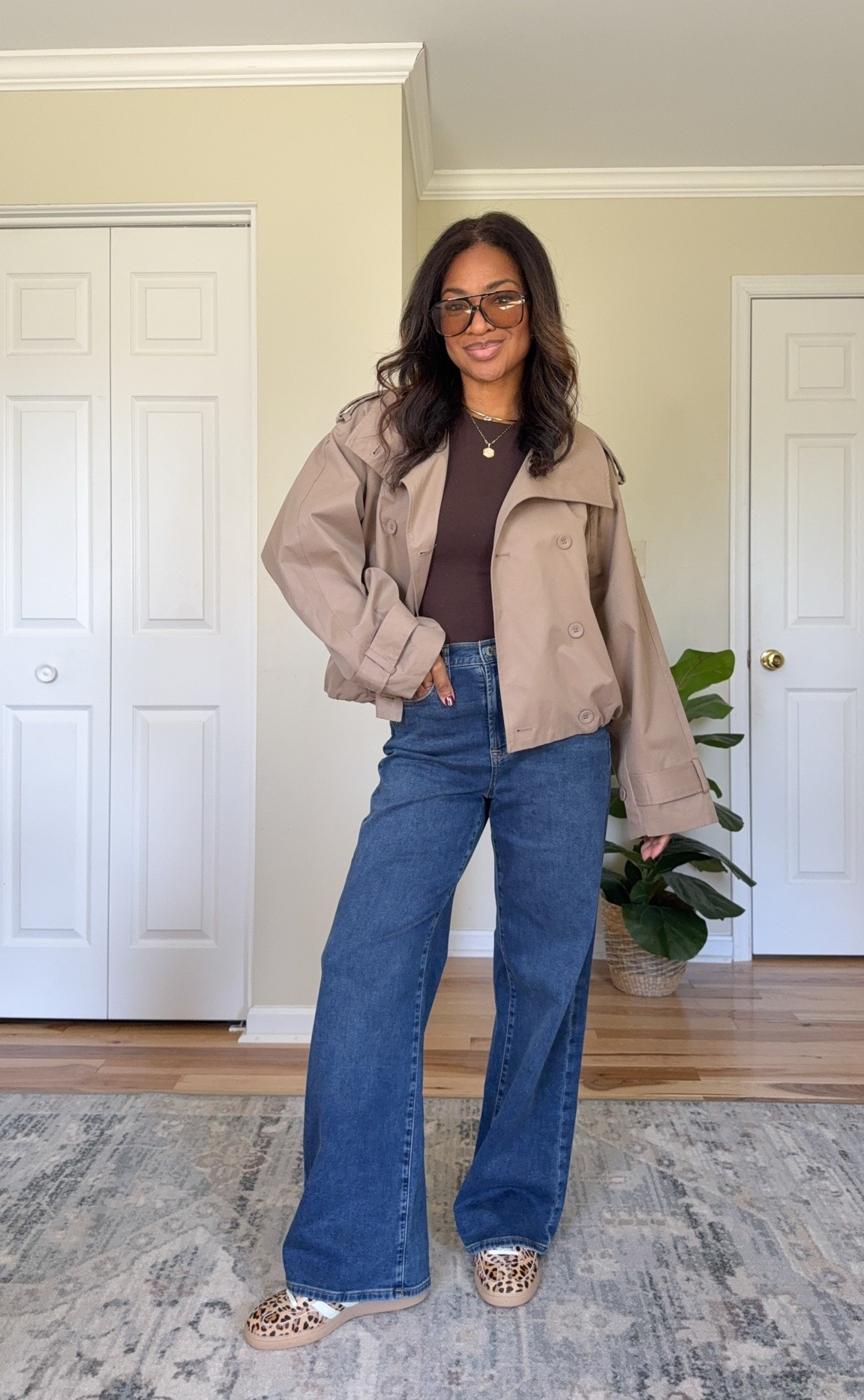 I wear a size 27 regular in the jeans. Small
In everything else. Size down 1/2 in shoes ￼

#LTKootd #LTKgrwm #LTKOver40