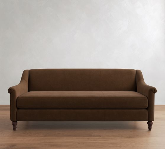 Josie Leather Sofa (58"-82") | Pottery Barn (US)