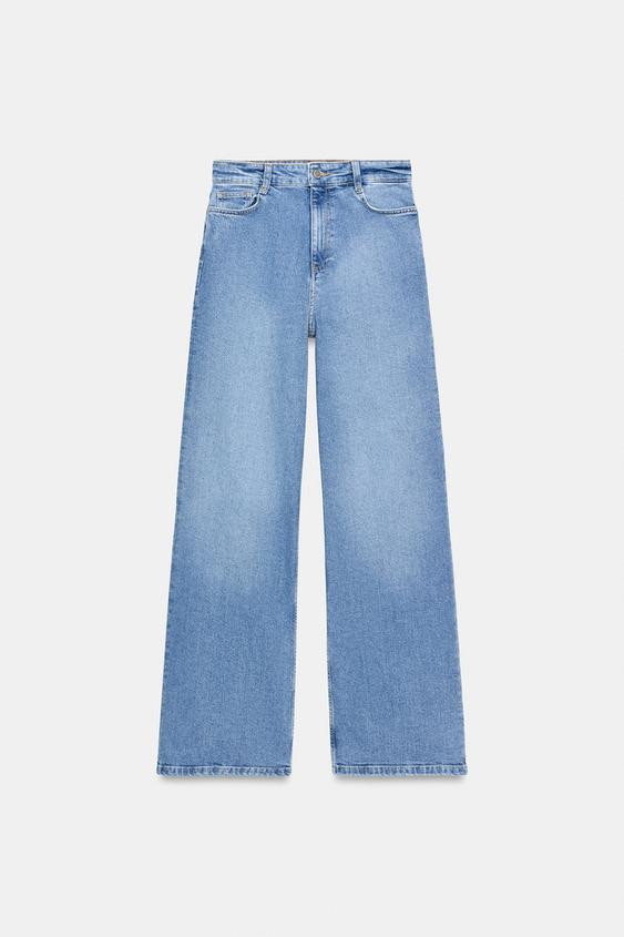 ZW COLLECTION HIGH-WAIST WIDE-LEG JEANS | Zara AU