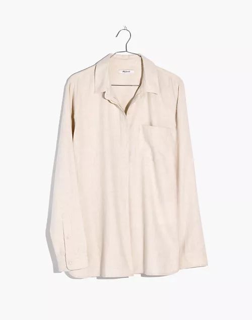 Flannel Classic Ex-Boyfriend Button-Back Shirt | Madewell