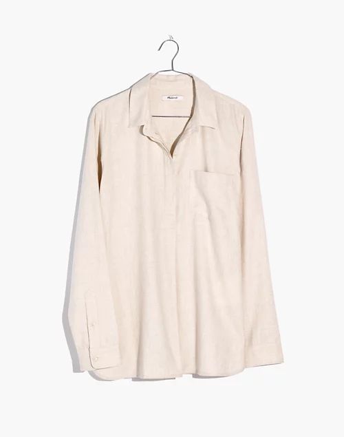 Flannel Classic Ex-Boyfriend Button-Back Shirt | Madewell