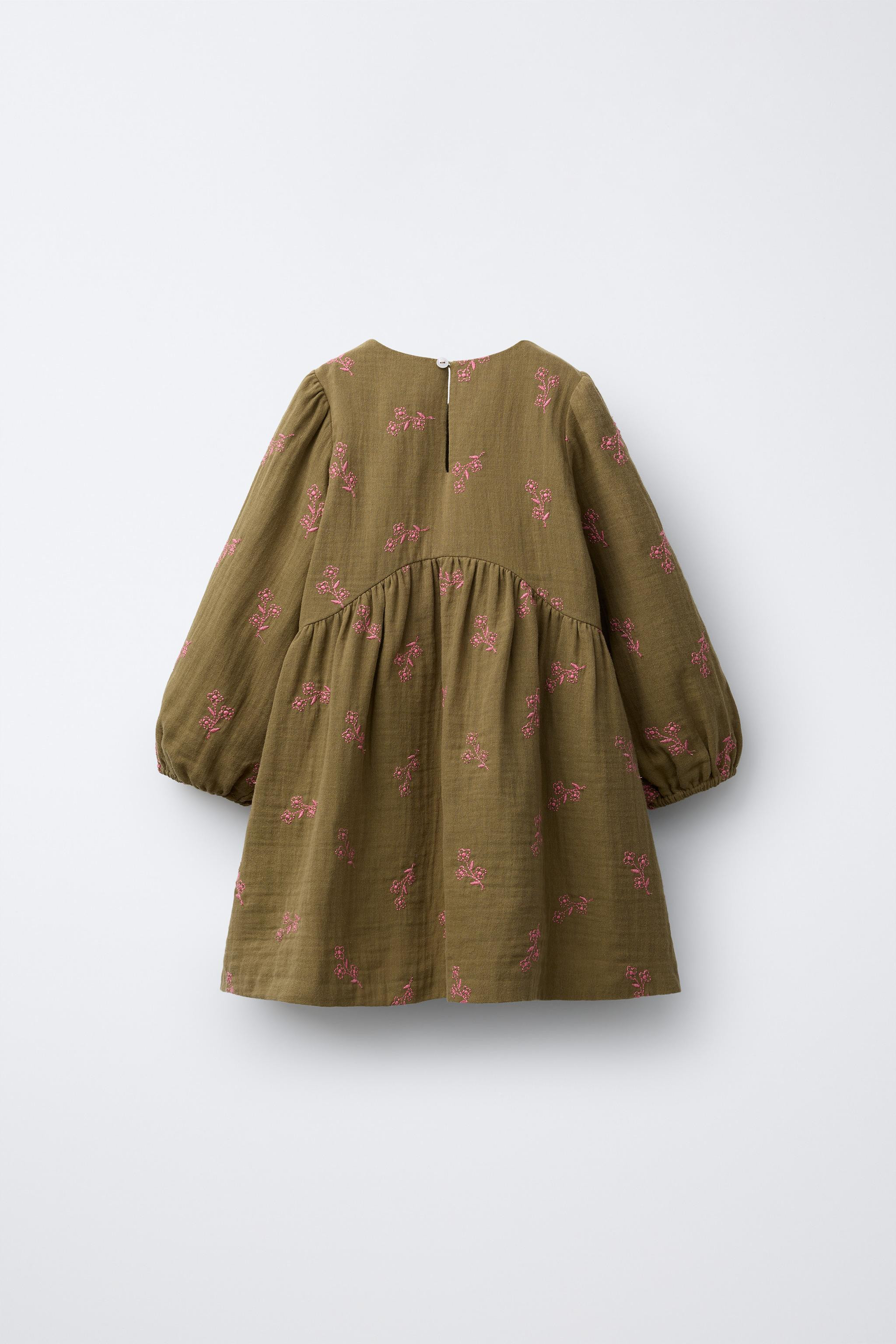 EMBROIDERED FLORAL DRESS | Zara US