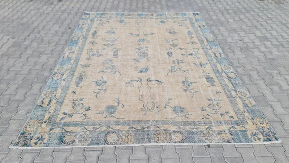 Turkish Rug Area Rug Farmhouse Rug Hand Knotted Rug | Etsy | Etsy (US)