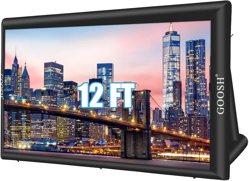 GOOSH Inflatable Projector Screen, Inflatable Movie Screen Outdoor with 350W Air Blower and Stora... | Amazon (US)