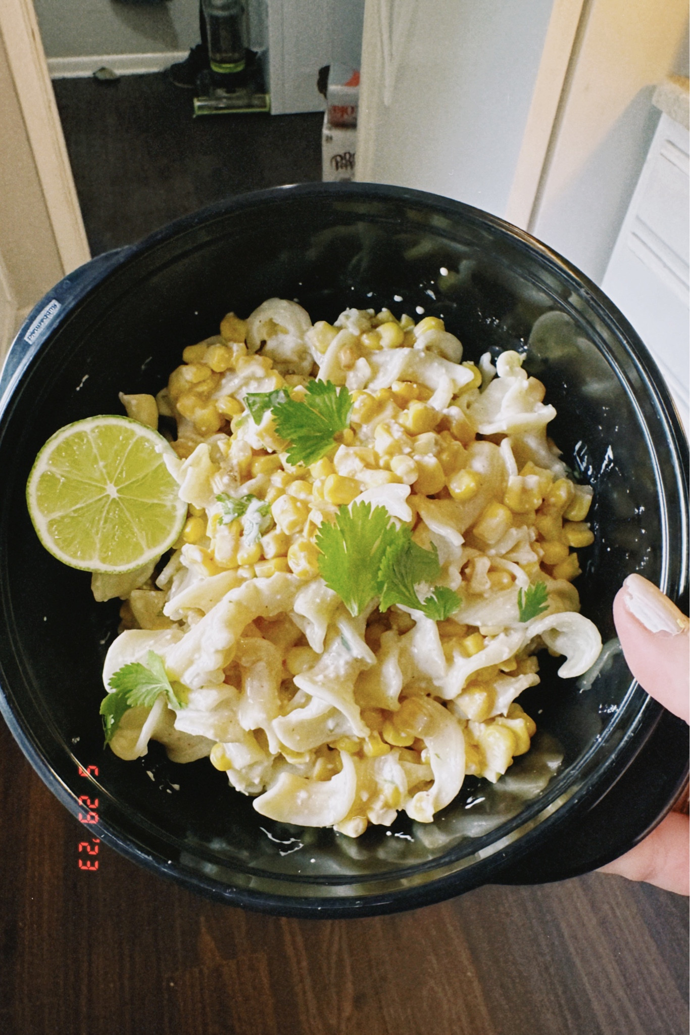 Yummy elote pasta salad recipe
Limes
Pasta
Corn
Mayo
Sour creme
Cilantro 
Chili powder
Jalapeños 

#LTKhome