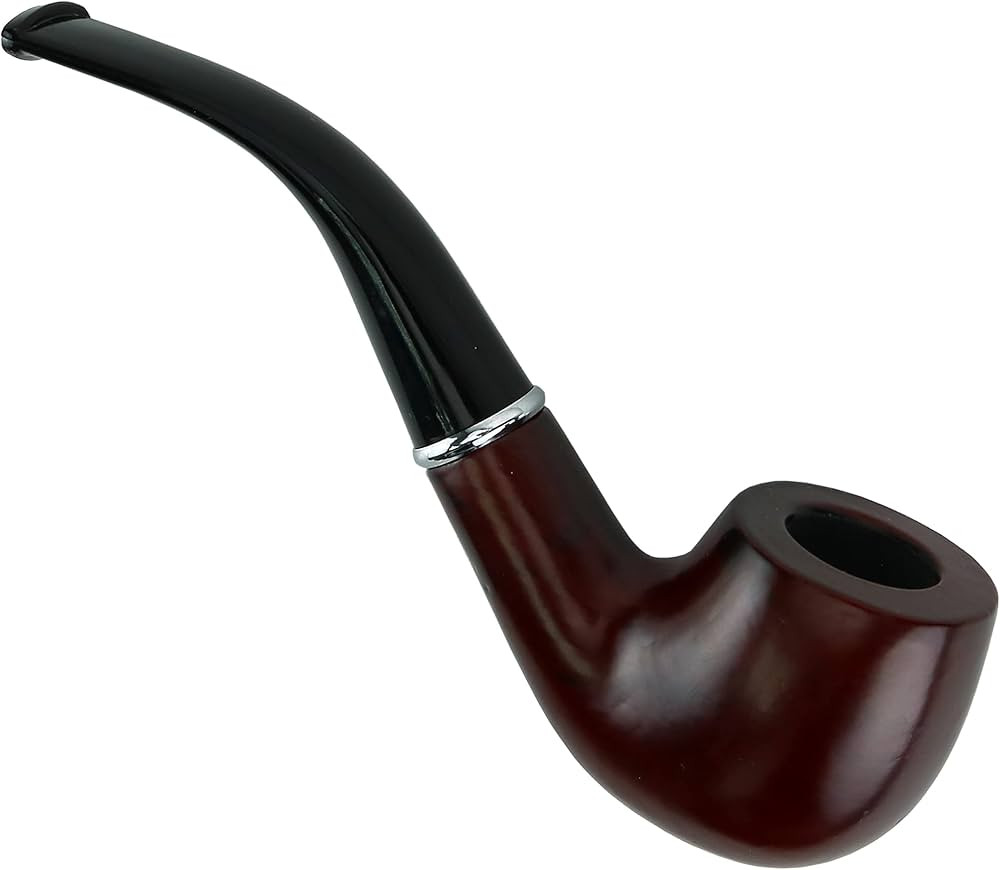 Skeleteen Fake Pipe Costume Accessory - Wood Look Tobacco Prop Pipe for Dress Up and Pretend Play | Amazon (US)