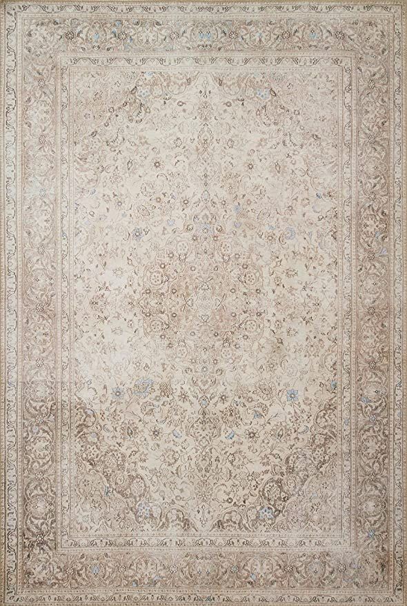 Loloi Loren Collection Vintage Printed Persian Area Rug 8'4" x 11'6" Sand/Taupe | Amazon (US)