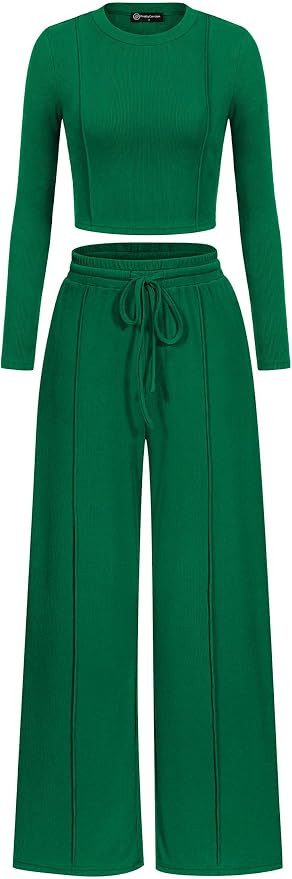 PRETTYGARDEN Womens 2 Piece Sets Long Sleeve Outfits | Amazon (US)