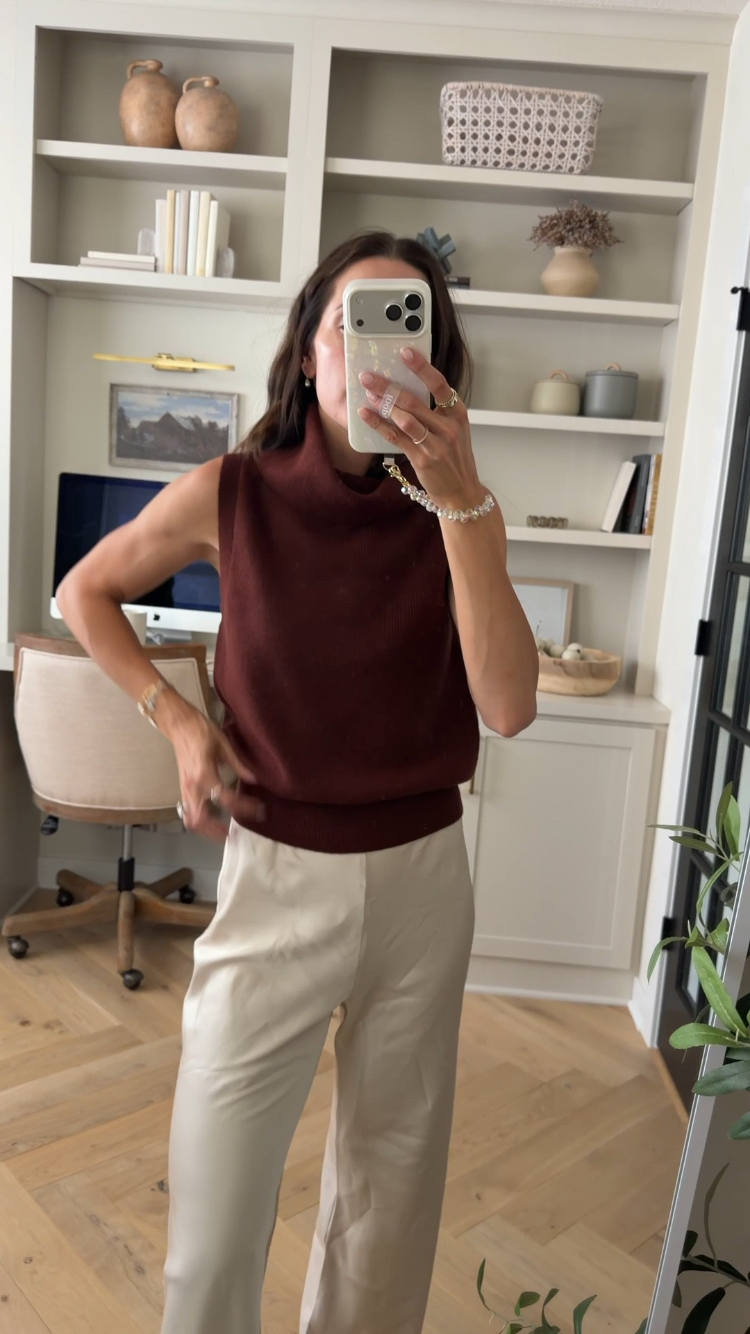 Cowl neck sleeveless sweater: true to size (S)
Pants: true to size (S) I’m 5’7”

Nsale in stock / Nordstrom anniversary sale

#LTKSaleAlert #LTKWorkwear #LTKootd