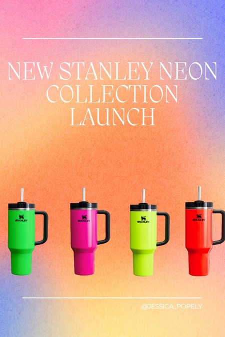NEW Stanley Neon collection launching today at 12pm EST. Grab these before they sell out! So cute for spring! 

#LTKsalealert #LTKstyletip #LTKfindsunder50