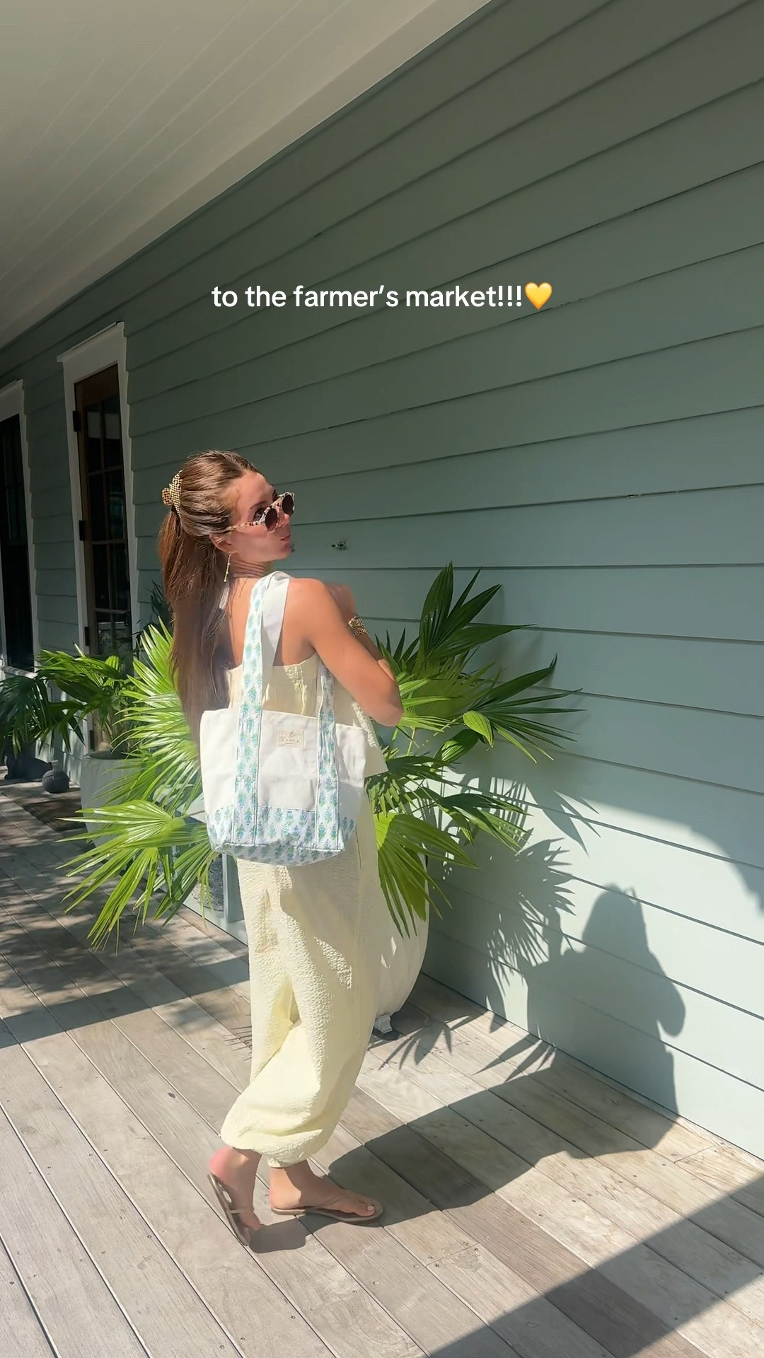 outfit for the farmers market!!!💛💛 im wearing a s top & xs bottoms! bag is from shop poeta

#LTKootd #LTKTravel #LTKSeasonal
