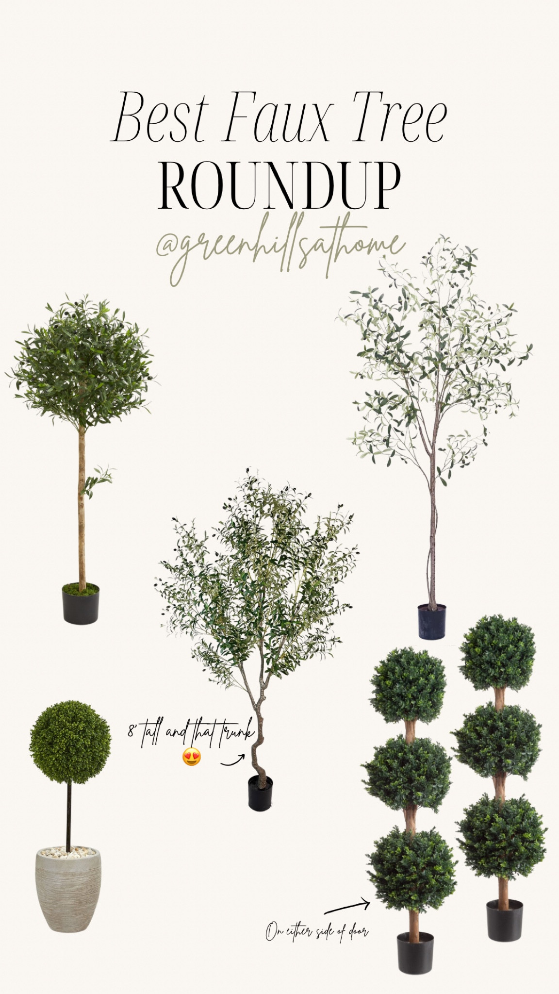 Best Faux Tree Roundup
Olive tree
Topiary

#LTKhome #LTKMostLoved