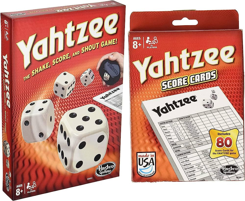 Yahtzee Board Games Bundled with Yahtzee Score Pads | Amazon (US)