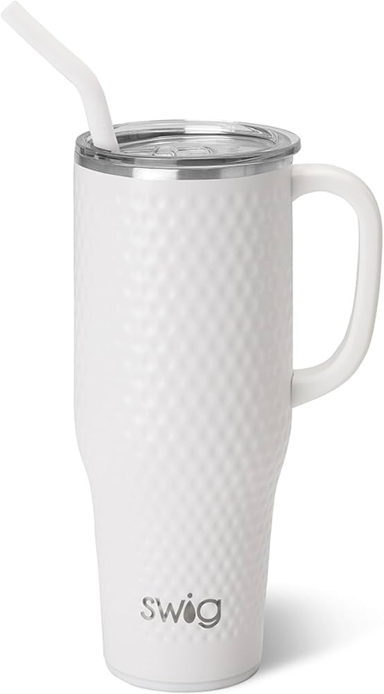 Swig Life 40oz Mega Mug, 40 oz Tumbler with Handle and Straw, Cup Holder Friendly, Dishwasher Saf... | Amazon (US)