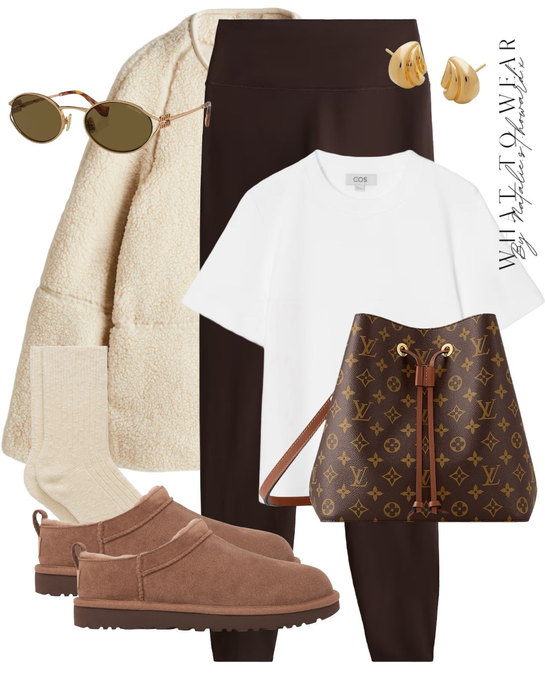 Everyday outfit idea styling leggings and a teddy fleece with the new micro ugg boots in rocky oak 

#LTKautumn #LTKuk #LTKstyletip