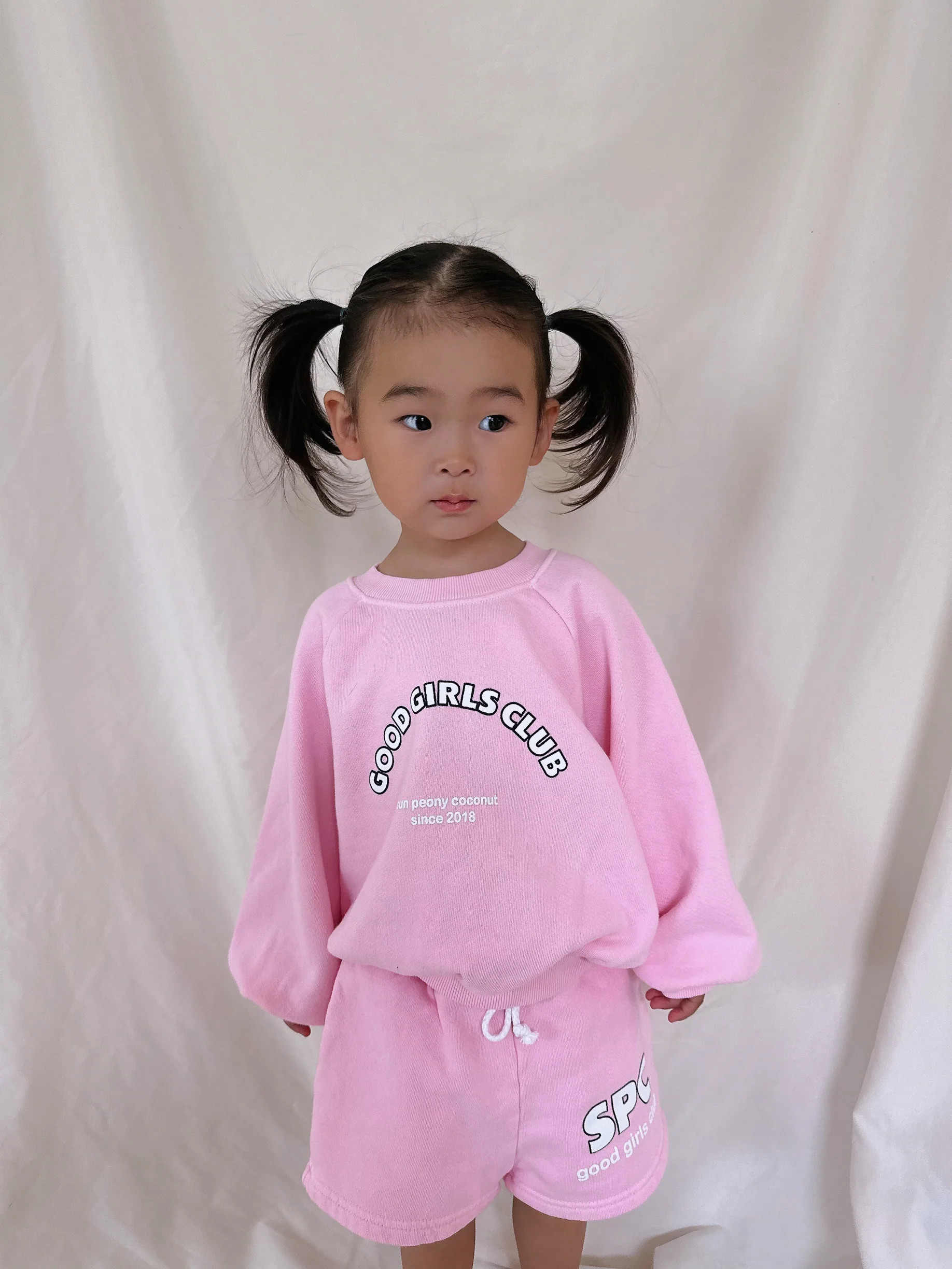 Peach Good Girls Sweatshirt | Sun Peony Coconut