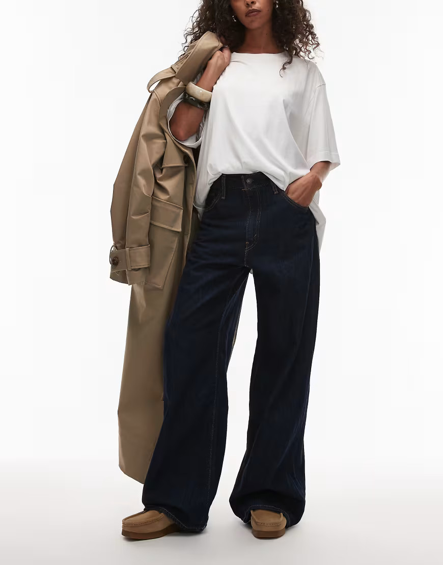 Levi's cinch baggy jeans in indigo-Navy | ASOS (Global)