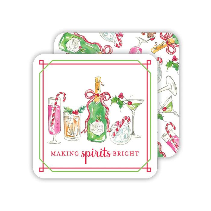 Making Spirits Bright Paper Coasters | Rosanne Beck Collections