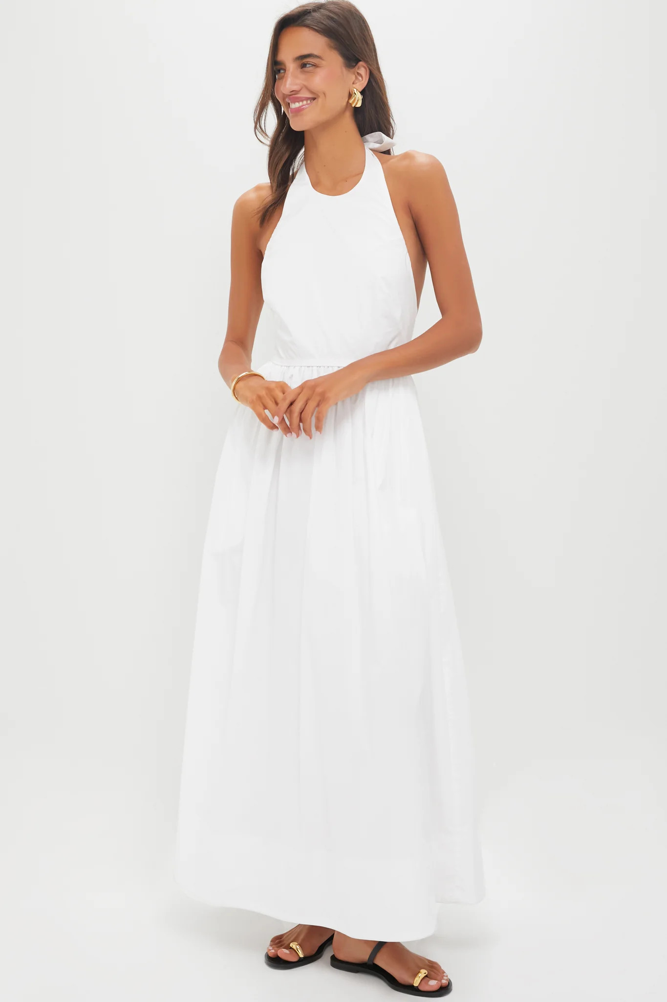 White Halter Marcie Dress | Tuckernuck (US)