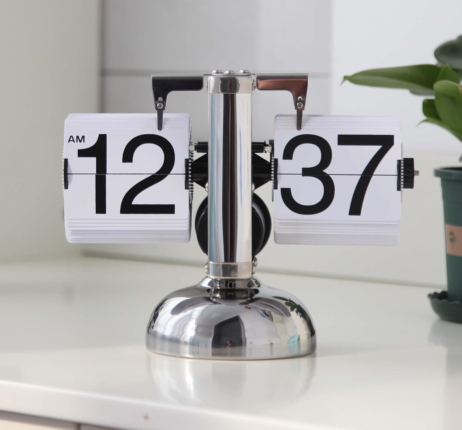Retro Flip Down Clock - Mechanical Digital Desk Clock With Internal Gear Operation - Battery Powe... | Amazon (UK)